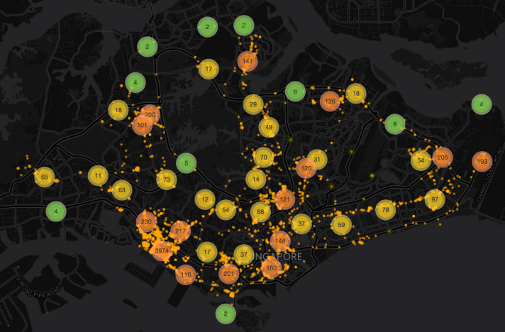 Cluster map