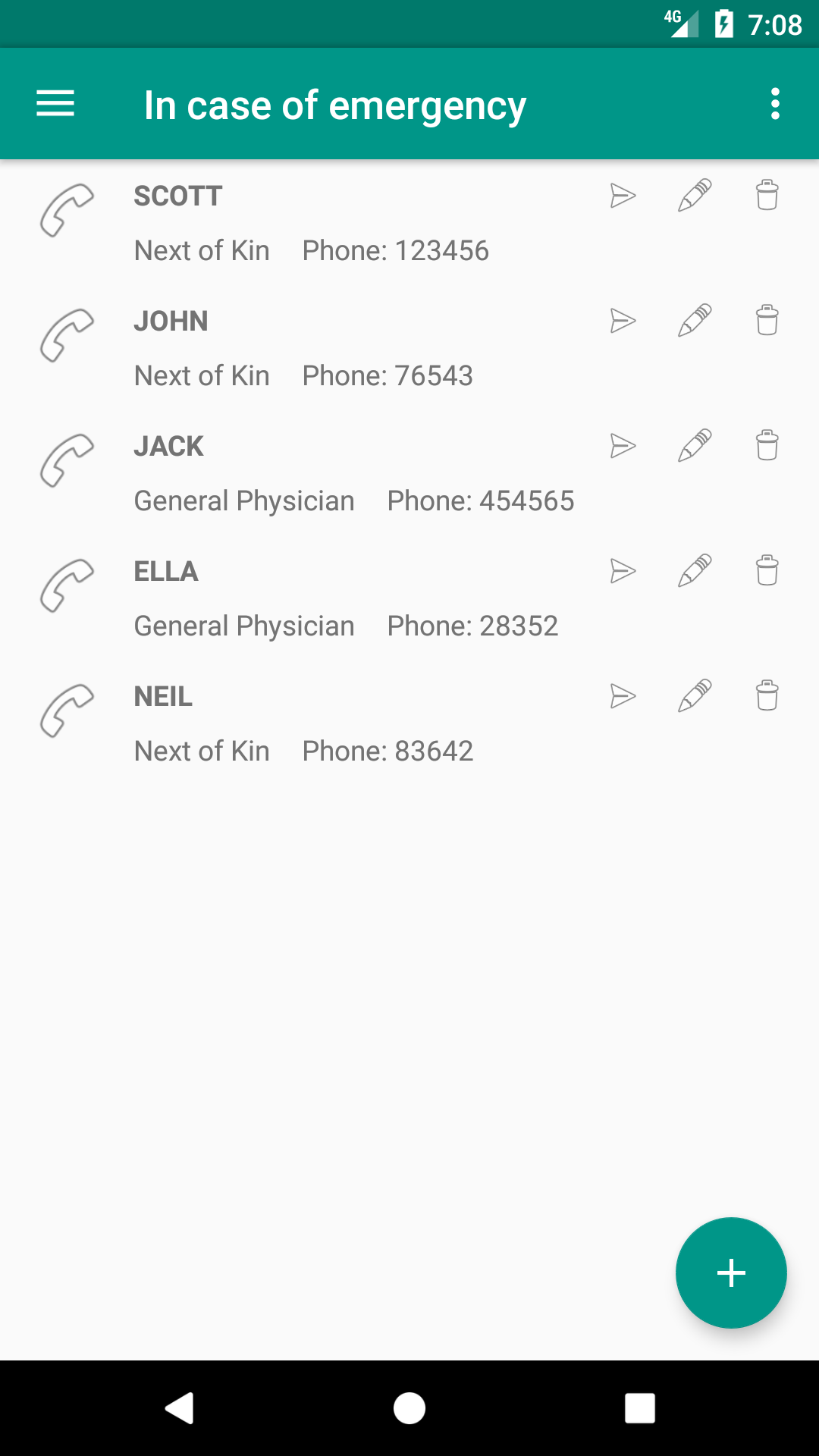 ICE emergency screen