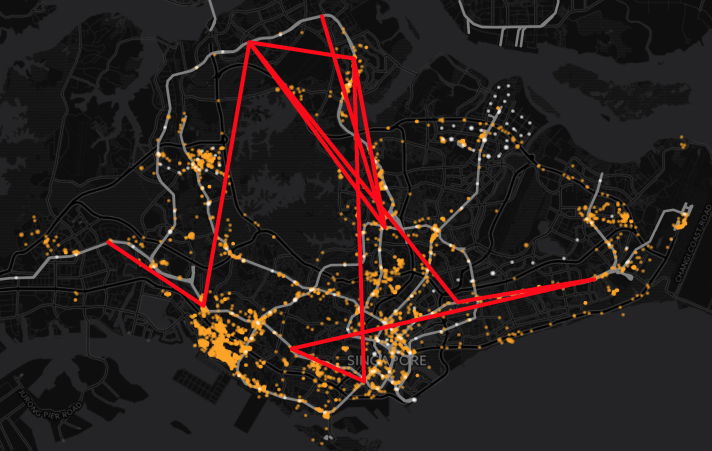 Train fault disruption map